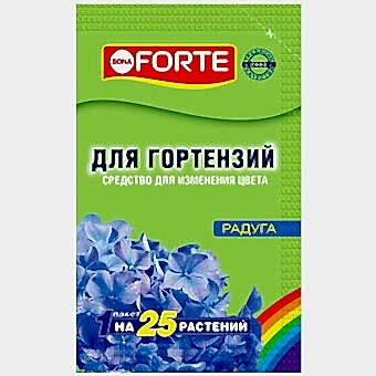 Bona Forte Средство сухое Радуга для изменения цвета гортензий, пак. 100 г