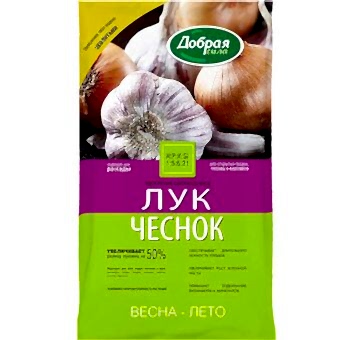 Добрая сила Сухое удобрение Лук-Чеснок, пакет 0,9 кг