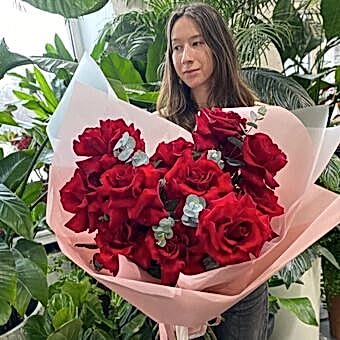 Букет Красных Французских Роз